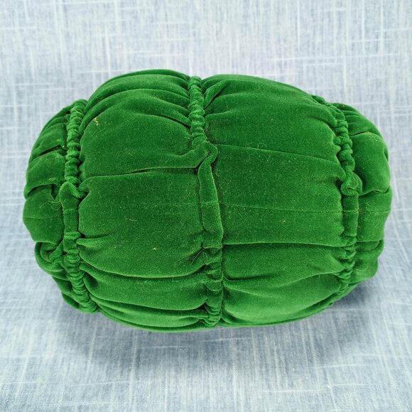 1930s Green Velvet Child’s Muff and Hand Warmer - Picture 3 of 7